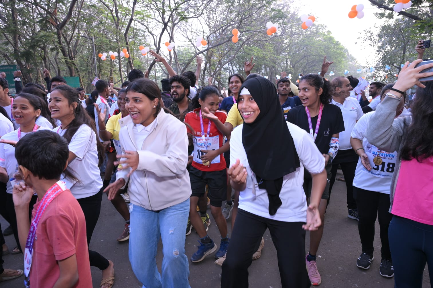 Participants running